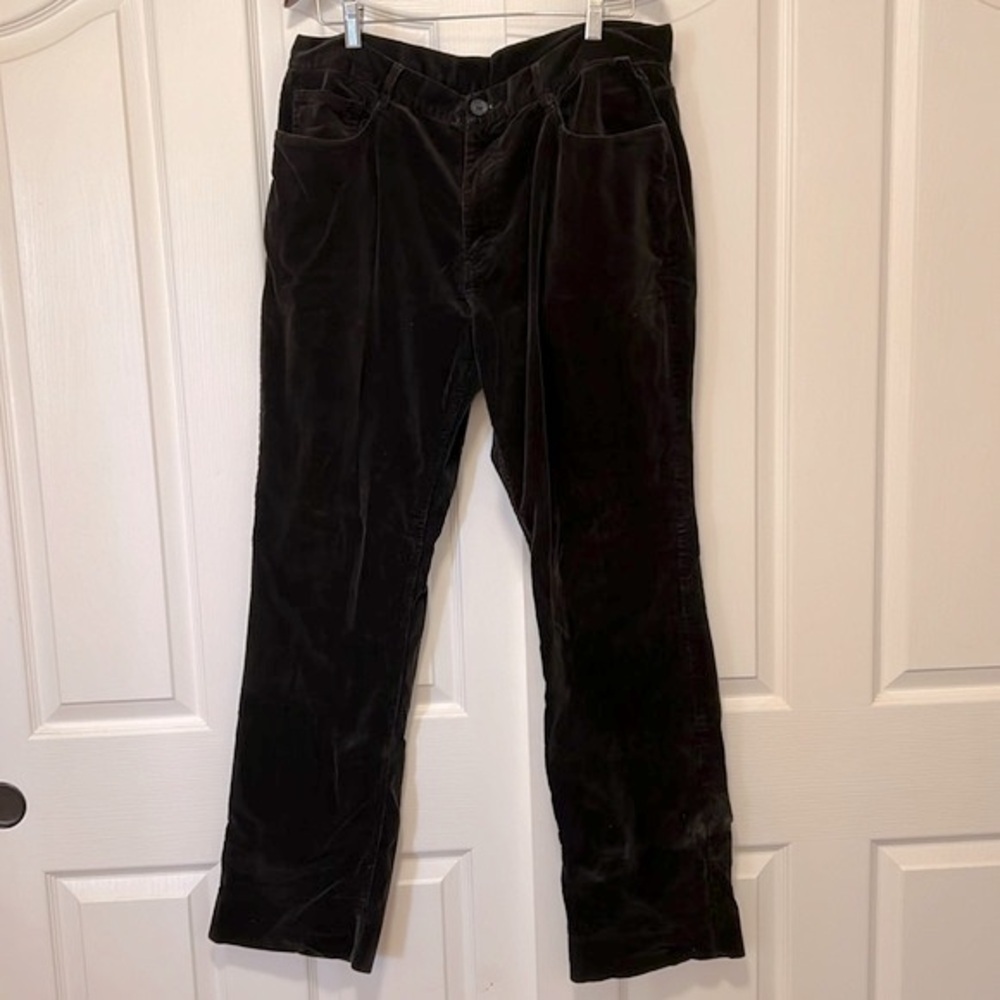 Rockin Sartorial Roma Black Corduroy Pants - Men’s 38